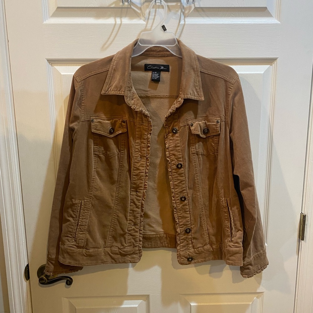 Christiana Zinn Brown Corduroy Jacket 1X